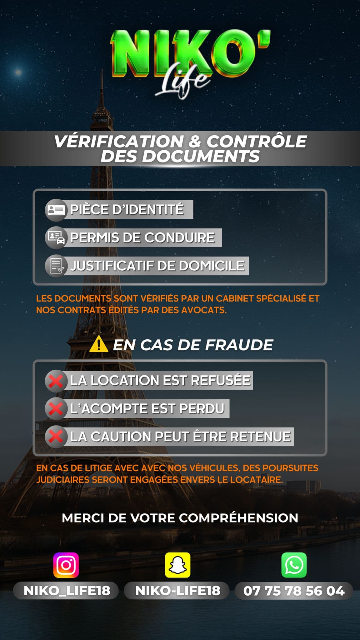 Processus de vérification